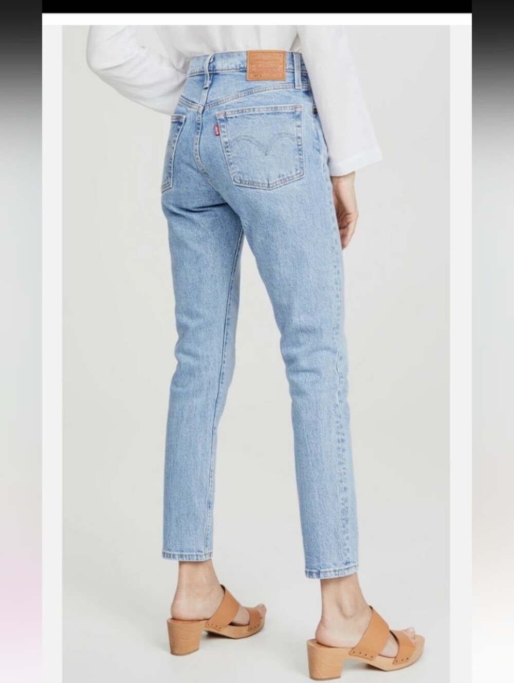 Levis 501 Skinny Jeans Straight Light wash Button Fly Womens W 29 L 30